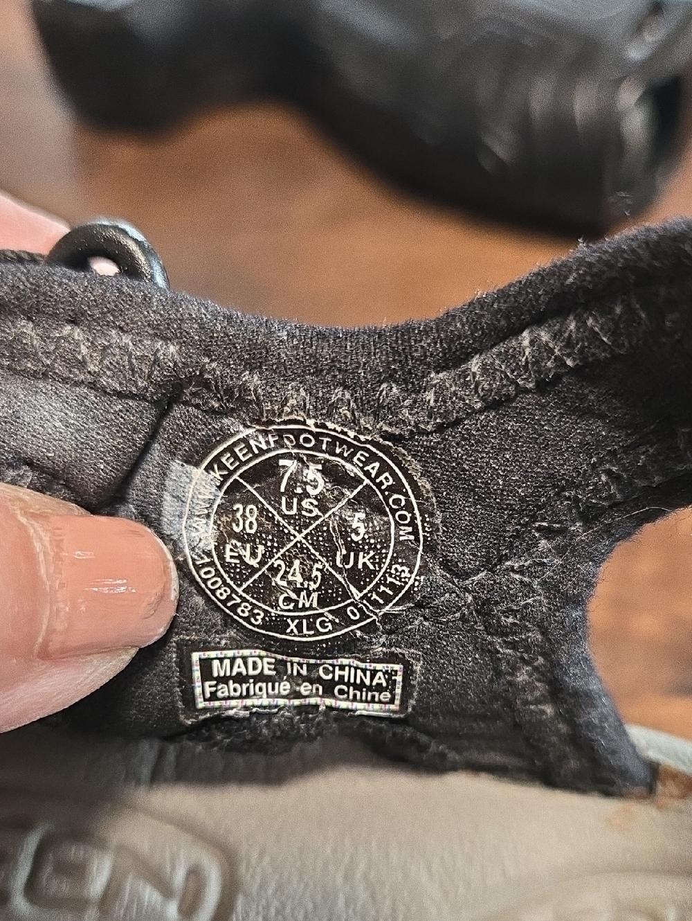 KEEN Women's Rose Closed-Toe Ankle Strap Sandals — Black Ladies 7.5 Black Gray - Picture 5 of 6